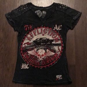 Affliction embellished T-shirt medium from Buckle
